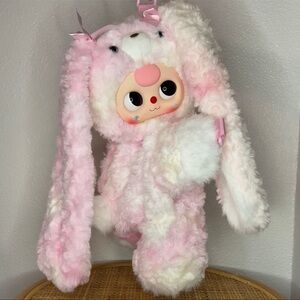 Baby three 400% hug me backpack - pink/white bunny